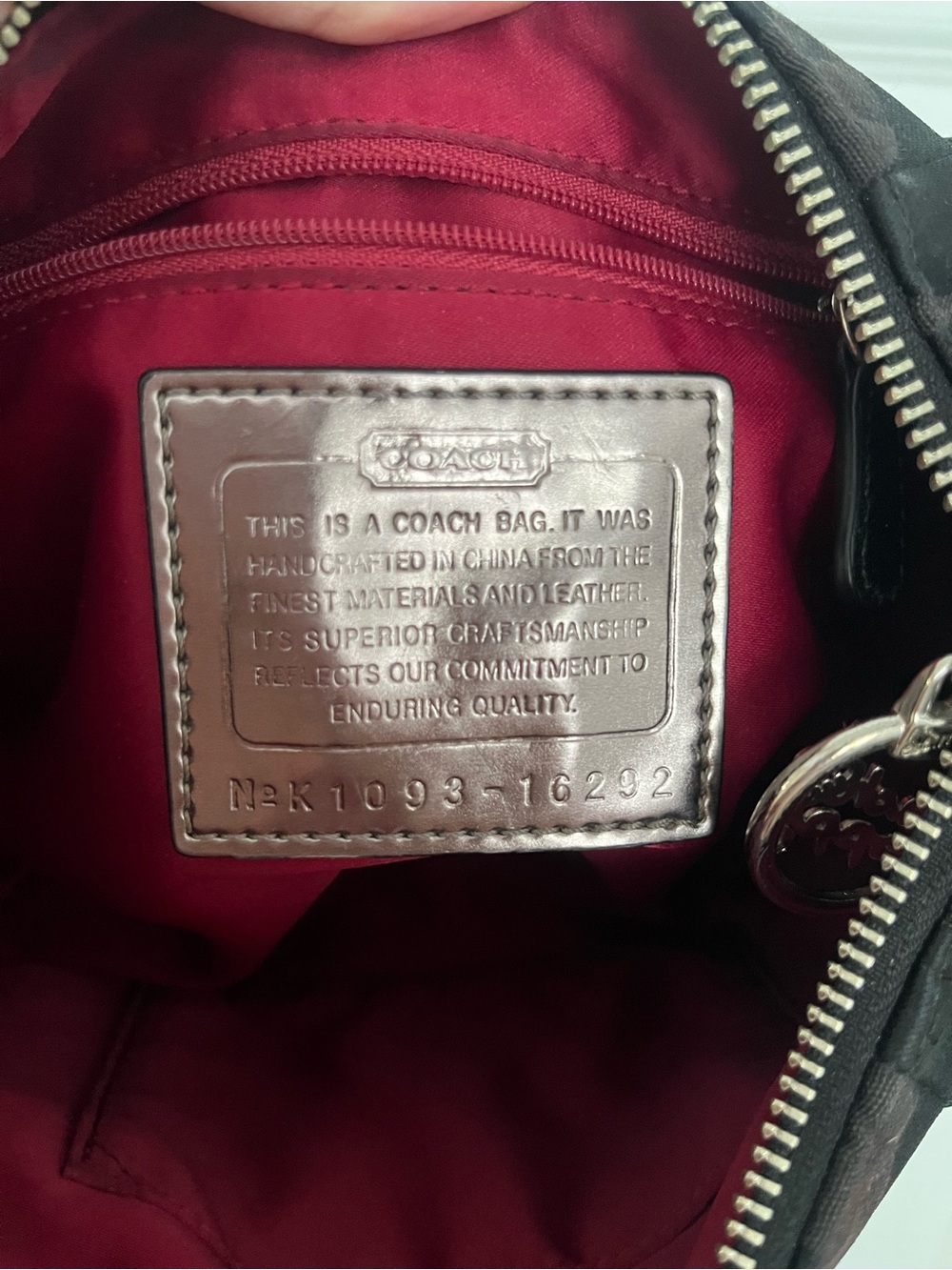 Coach Poppy Black Signature Jacquard Shoulder Bag Silver Hardware Y2K - Picture 10 of 14